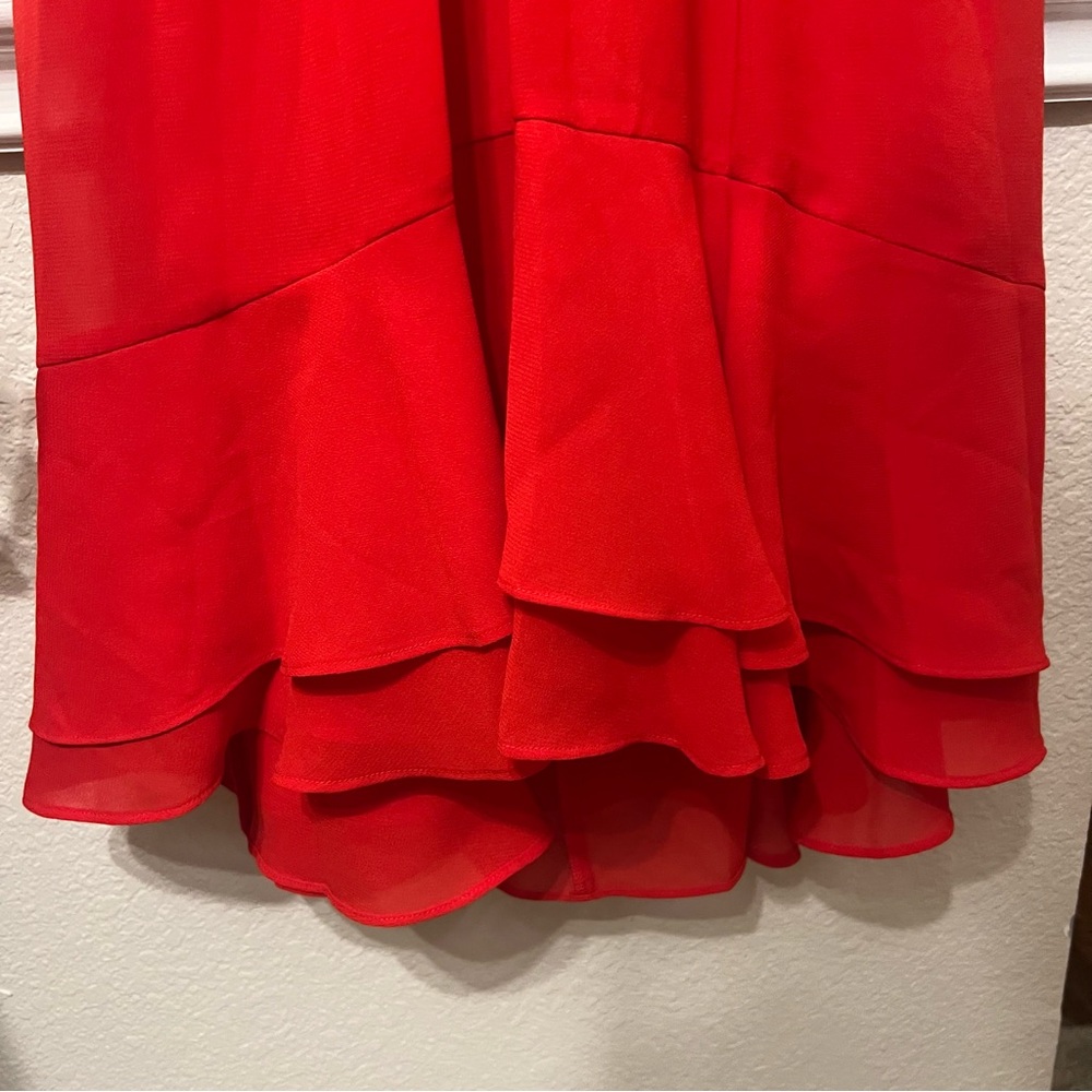 Madison Vibrant Red Midi Dress 14W - Picture 6 of 15